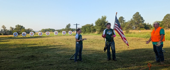 Participants at shooting sports event