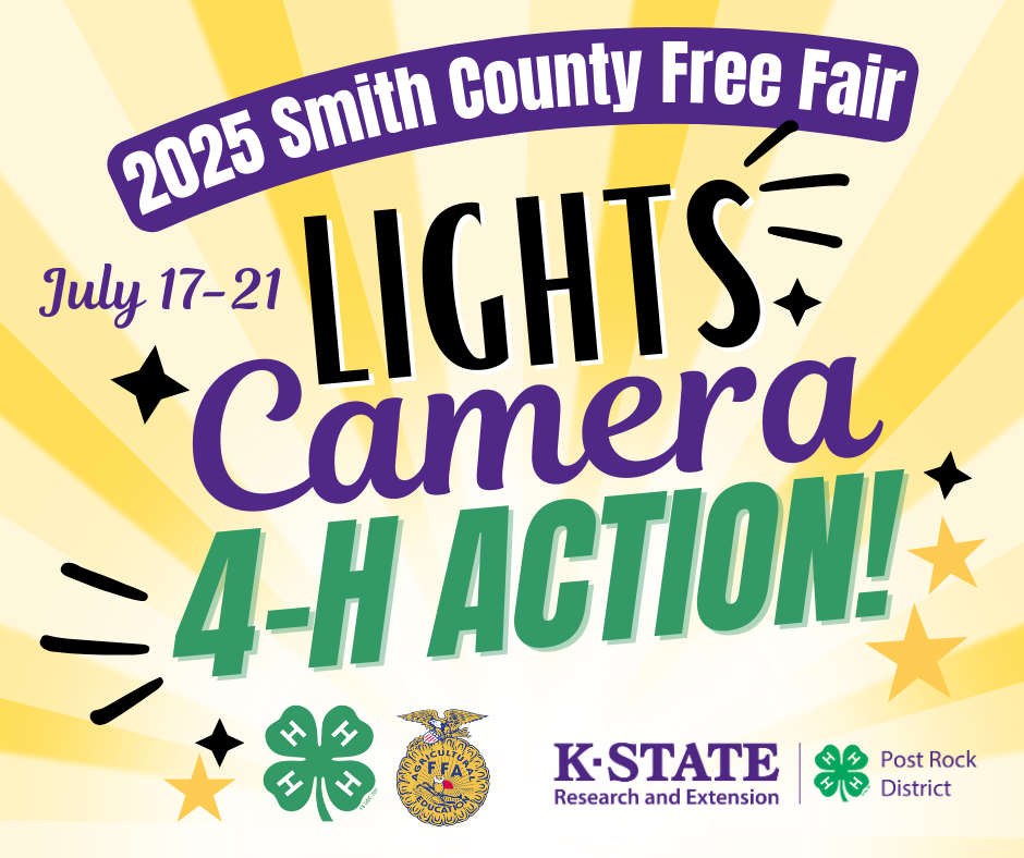 Smith County Free Fair Logo - Lights, Camera, 4-H Action!