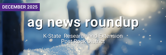 December 2025 Ag News Roundup K-State Research and Extension Snow on fence